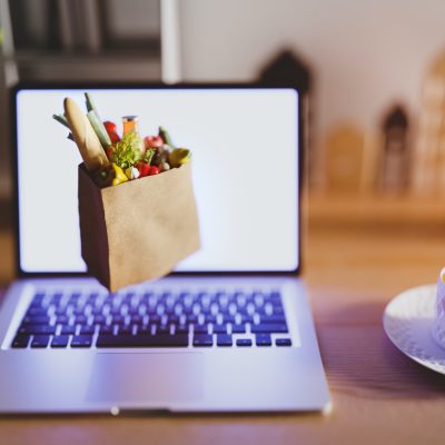 Online shopping - the Internet grocery store.